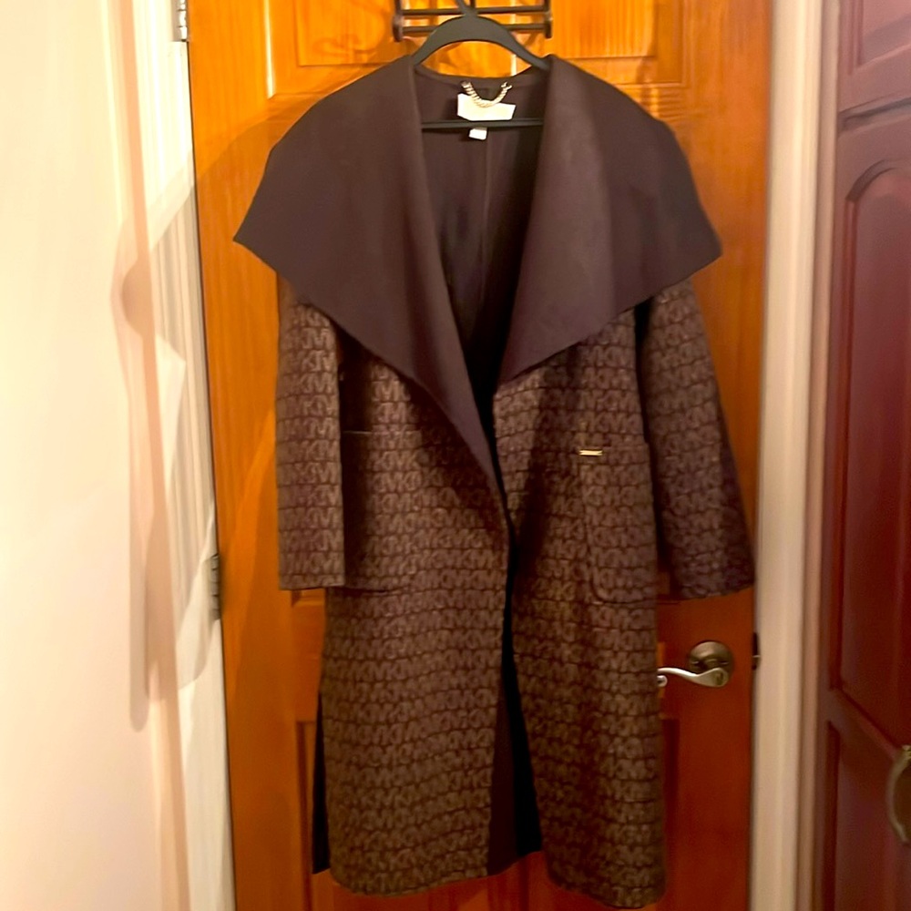 Michael Kors Coat Vanity Logo Brown XS